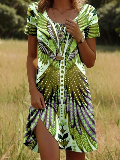 Linnea – Robe Courte Imprimée Tendance